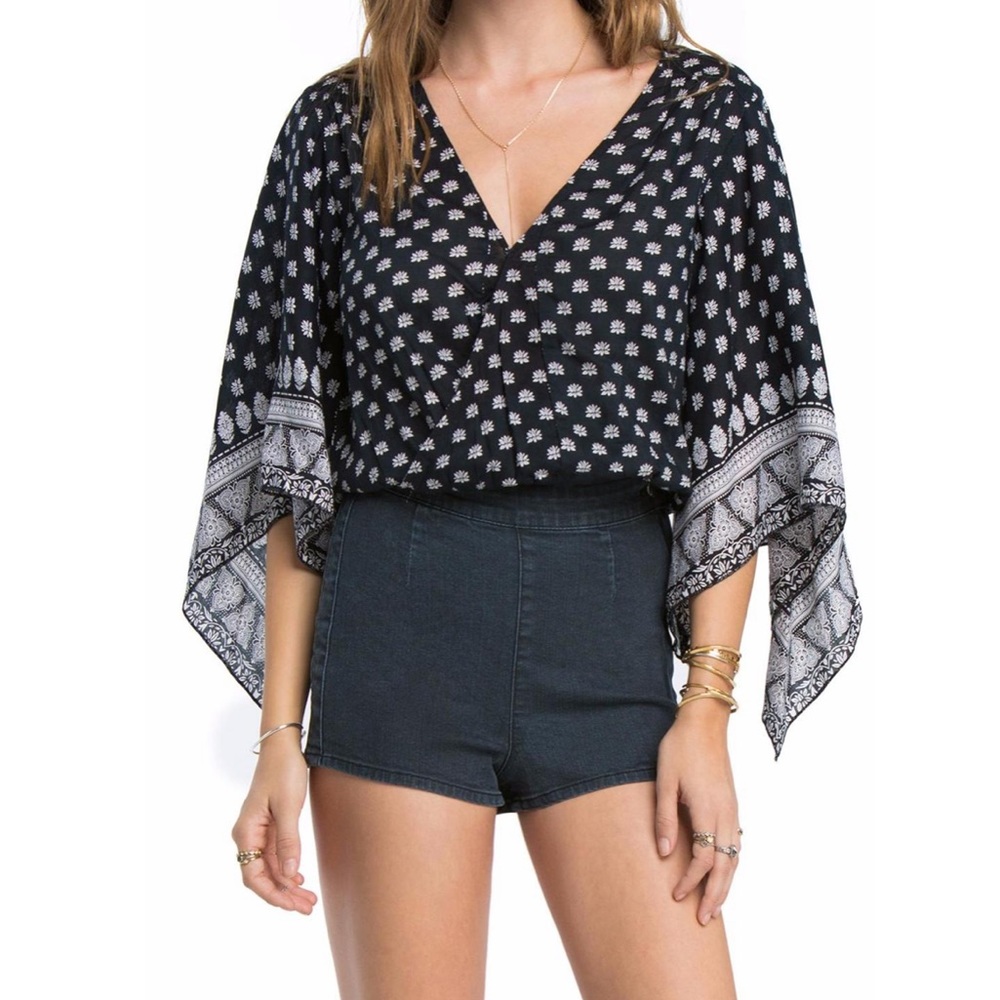 Amuse Society bandana print crop top